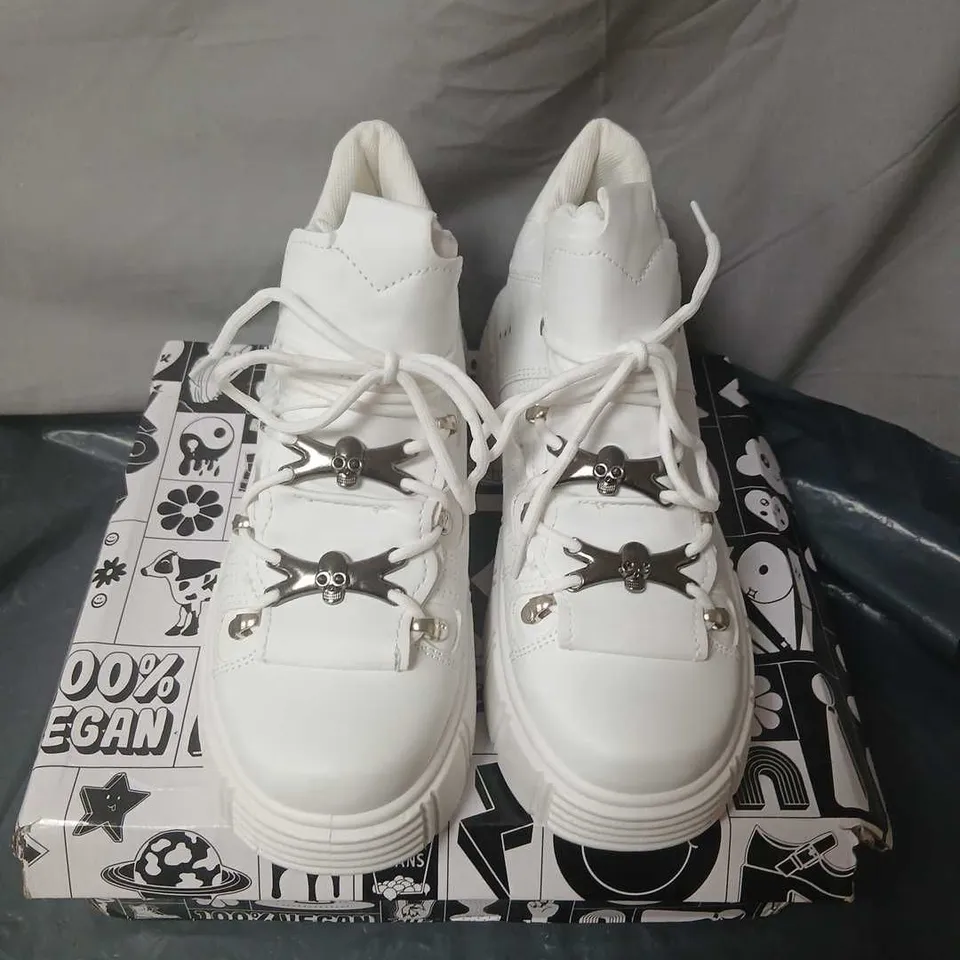 KOI RIMO CORE CHUNKY WHITE TRAINERS – UK 4