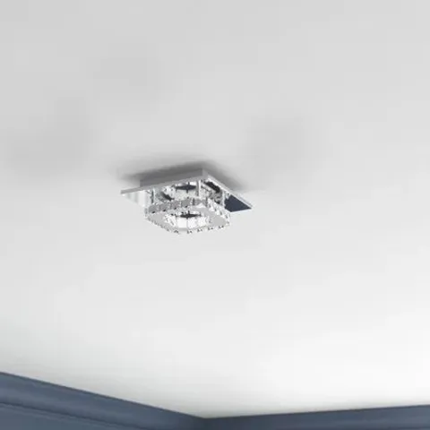 BAGGED TARREN GLASS LED FLUSH MOUNT (1 ITEM)