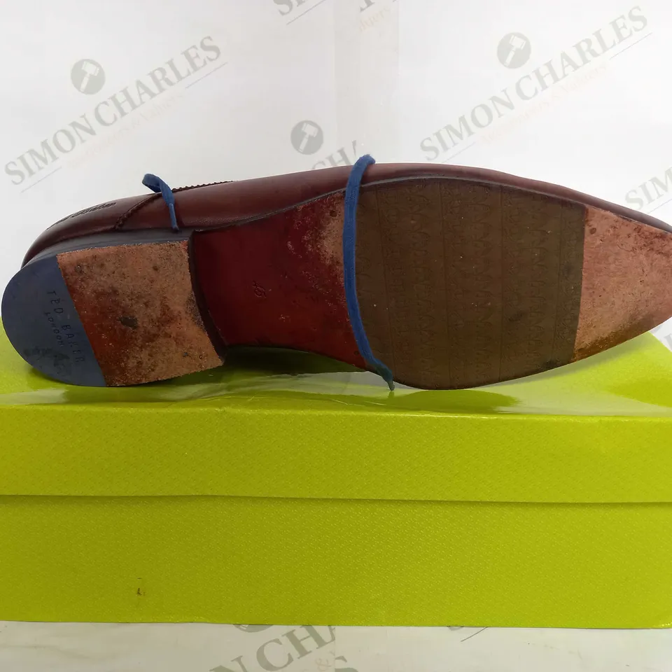 TED BAKER DERBY LACE UP SMART SUIT SHOES IN BROWN - EU 45