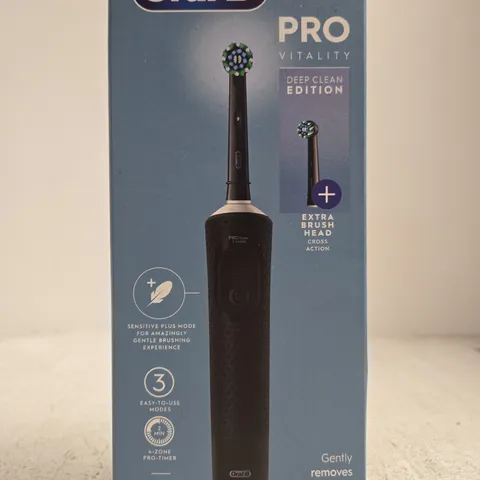 SEALED ORAL-B VITALITY PRO ELECTRIC TOOTHBRUSH - BLACK