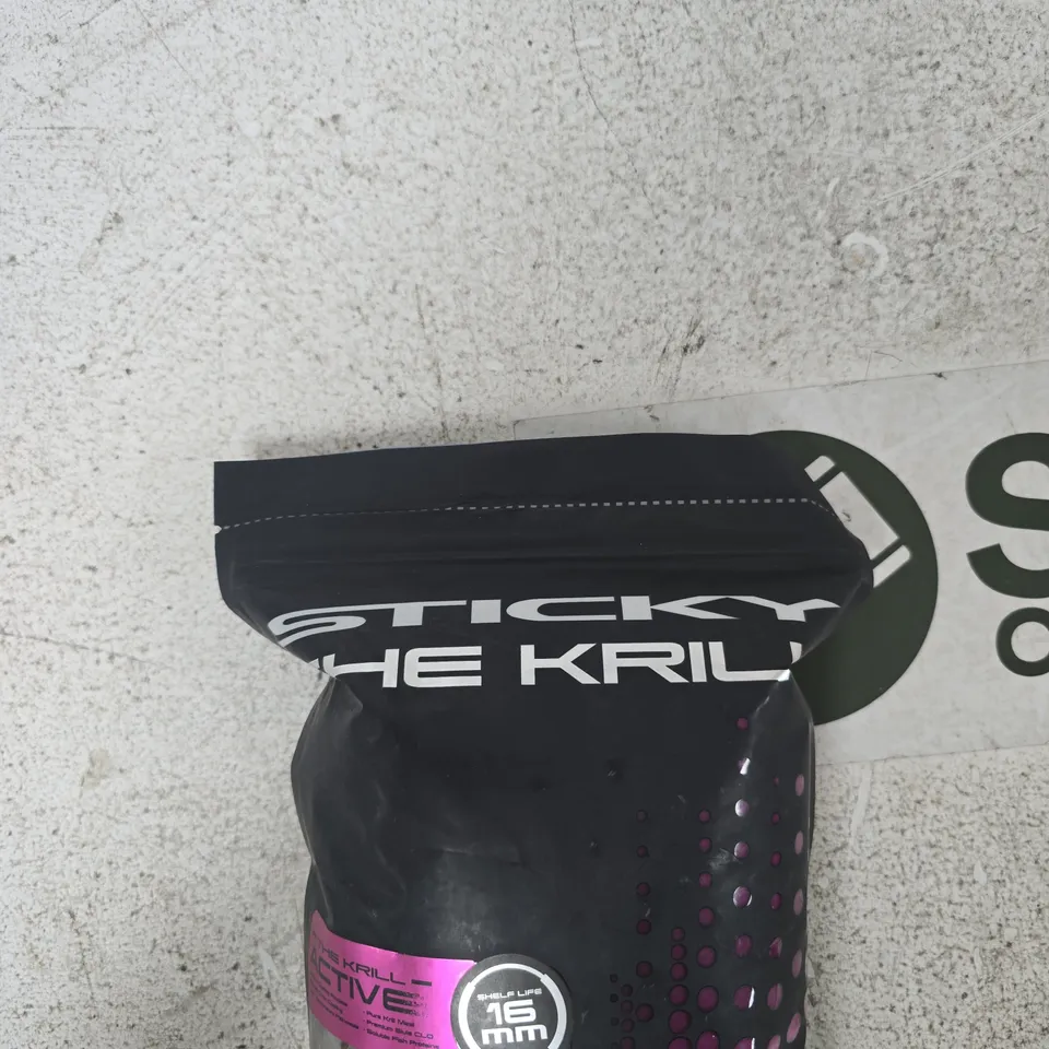STICKY BAITS THE KRILL ACTIVE PELLETS 16MM – CARP FISHING BAIT BAG