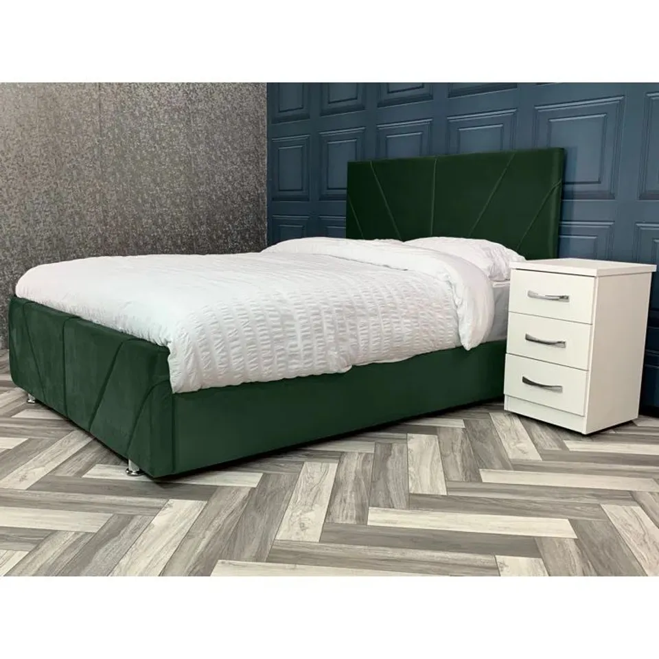 LIESEL UPHOLSTERED BED FRAME (4 PARTS)