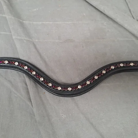 CAROUSEL EQUESTRIAN CRYSTAL LEATHER BROWBAND
