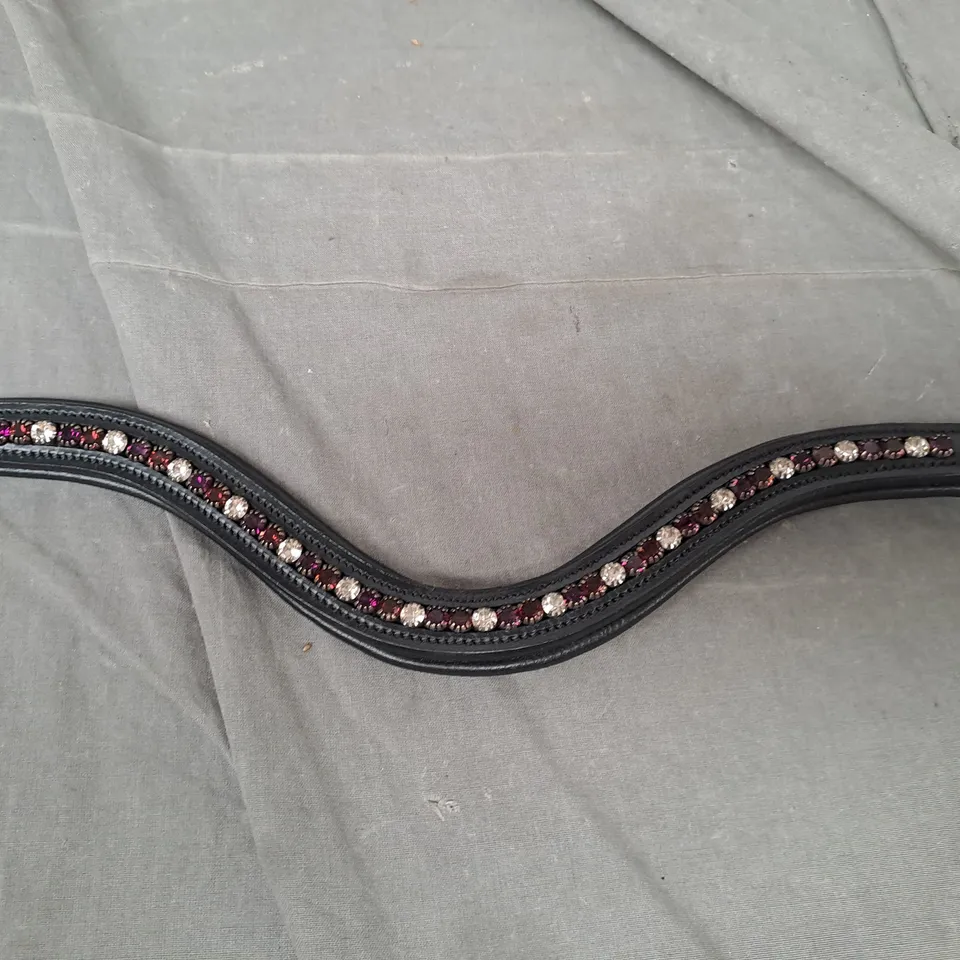 CAROUSEL EQUESTRIAN CRYSTAL LEATHER BROWBAND