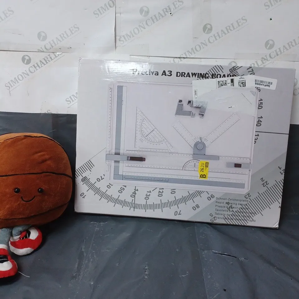 APPROXIMATELY 10 HOUSEHOLD ITEMS TO INCLUDE A SOFT TOY AND AN A3 DRAWING BOARD