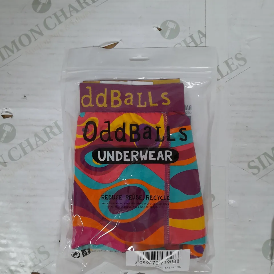 ODDBALLS RETRO MENS BOXER SHORTS SIZE XL