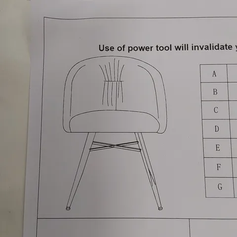 BOXED VITTORIO TUB CHAIR IN DARK GREY (1 BOX)