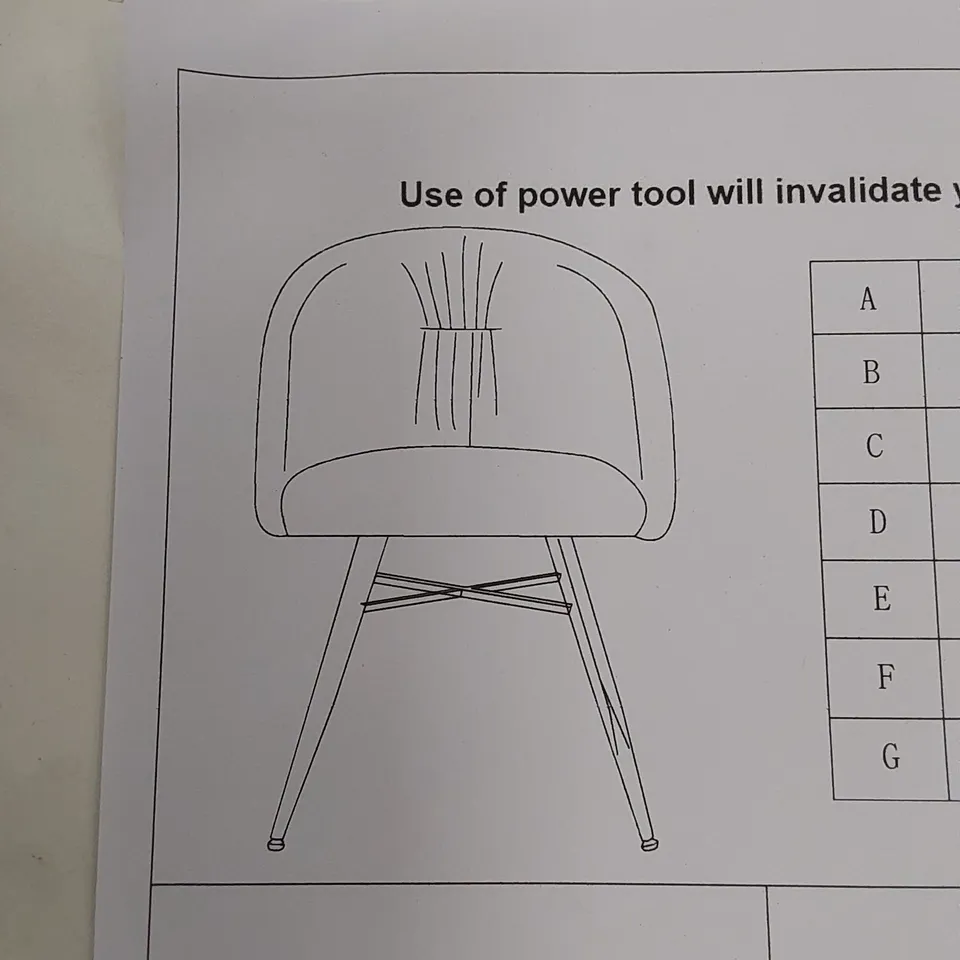 BOXED VITTORIO TUB CHAIR IN DARK GREY (1 BOX)