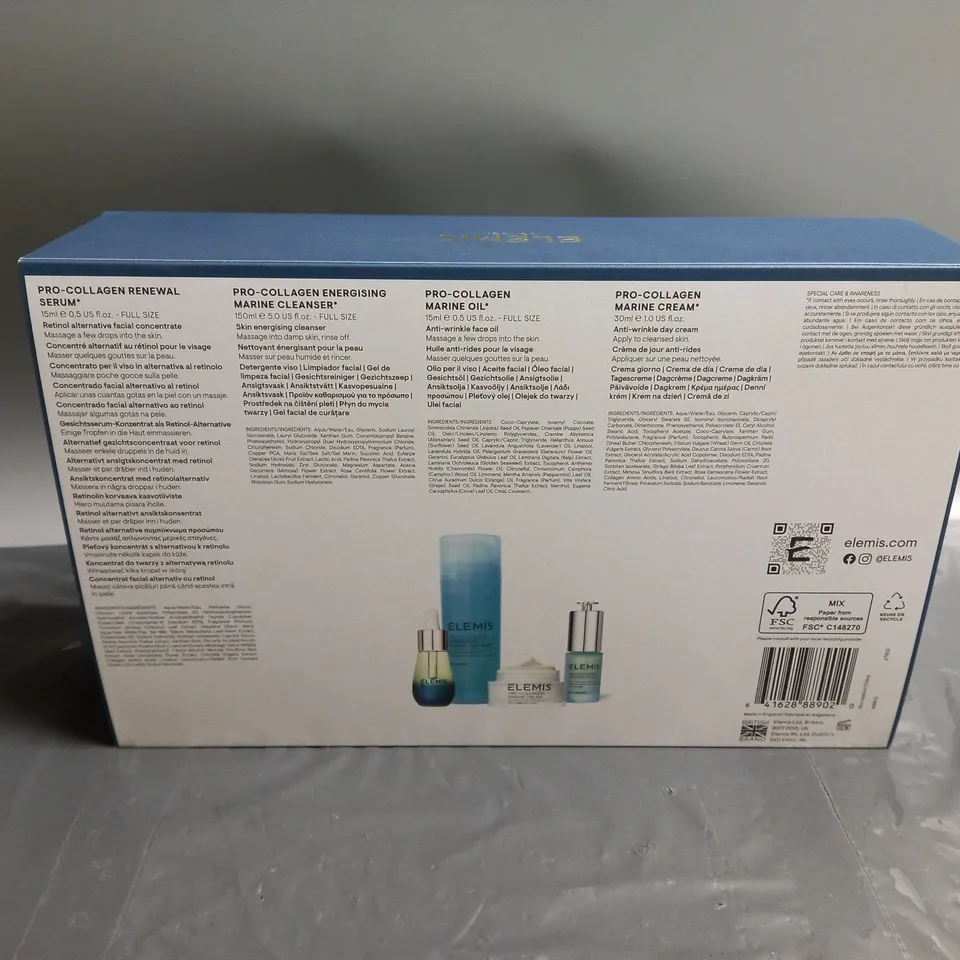 ELEMIS AGE DEFYING BESTSELLERS SET INLCUDING PRO-COLLAGEN MARINE CREAM (30ML), PRO-COLLAGEN MARINE OIL (15ML), PRO-COLLAGEN ENERGISING MARINE CLEANSER (150ML), ETC. 