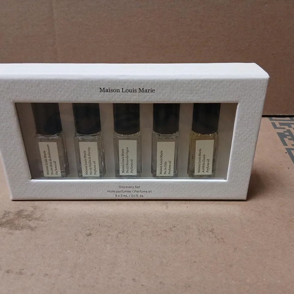 BOXED MAISON LOUIS MARIE DISCOVERY SET 5 X 3ML