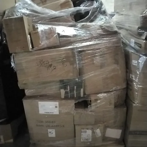 PALLET OF HOUSEHOLD ITEMS TO INCLUDE ELECTRIC KETTLE,  PORTABLE HANGING FAN,  CREPE PAN AND OTHER ASSORTED ITEMS...