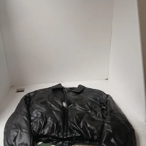 STRADIVARIUS LEATHER-LOOK JACKET – UK L