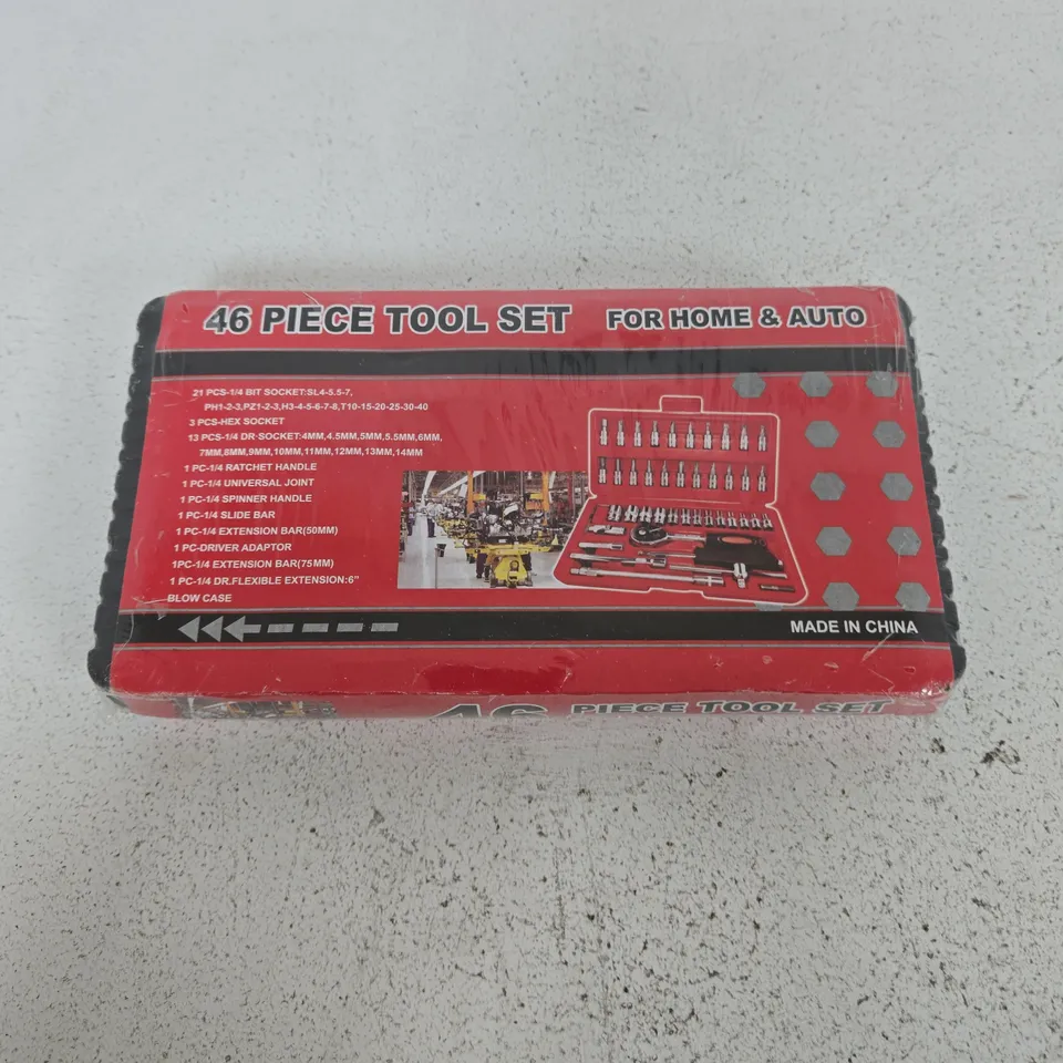 46 PIECE TOOL SET FOR HOME & AUTO 