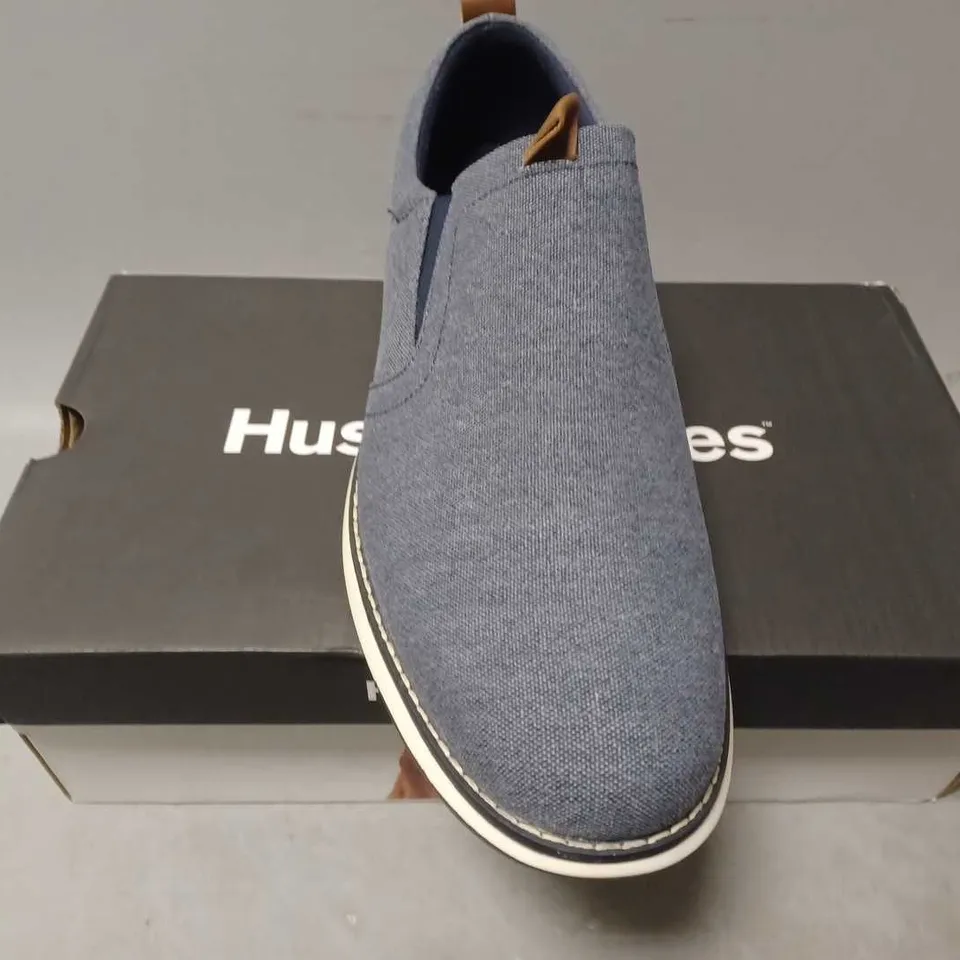 BOXED HUSH PUPPOES MENS BENNY SLIP ON - UK 10