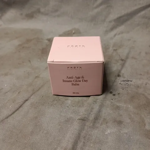 FROYA COSMETICS ANTI AGE AND INSANE GLOW DAY BALM 30ML BOXED