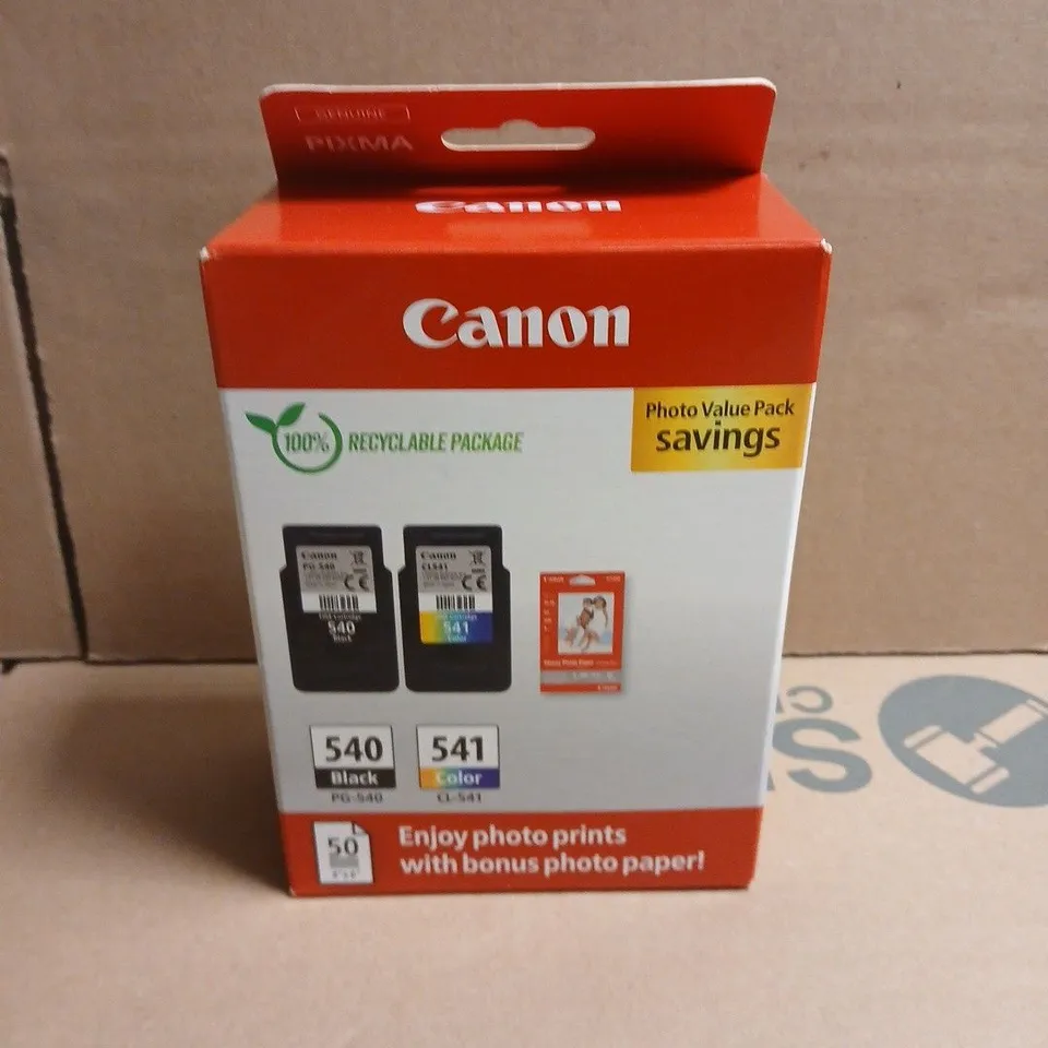 CANON PG-540 BLACK & CL-541 COLOUR INK CARTRIDGES VALUE PACK 