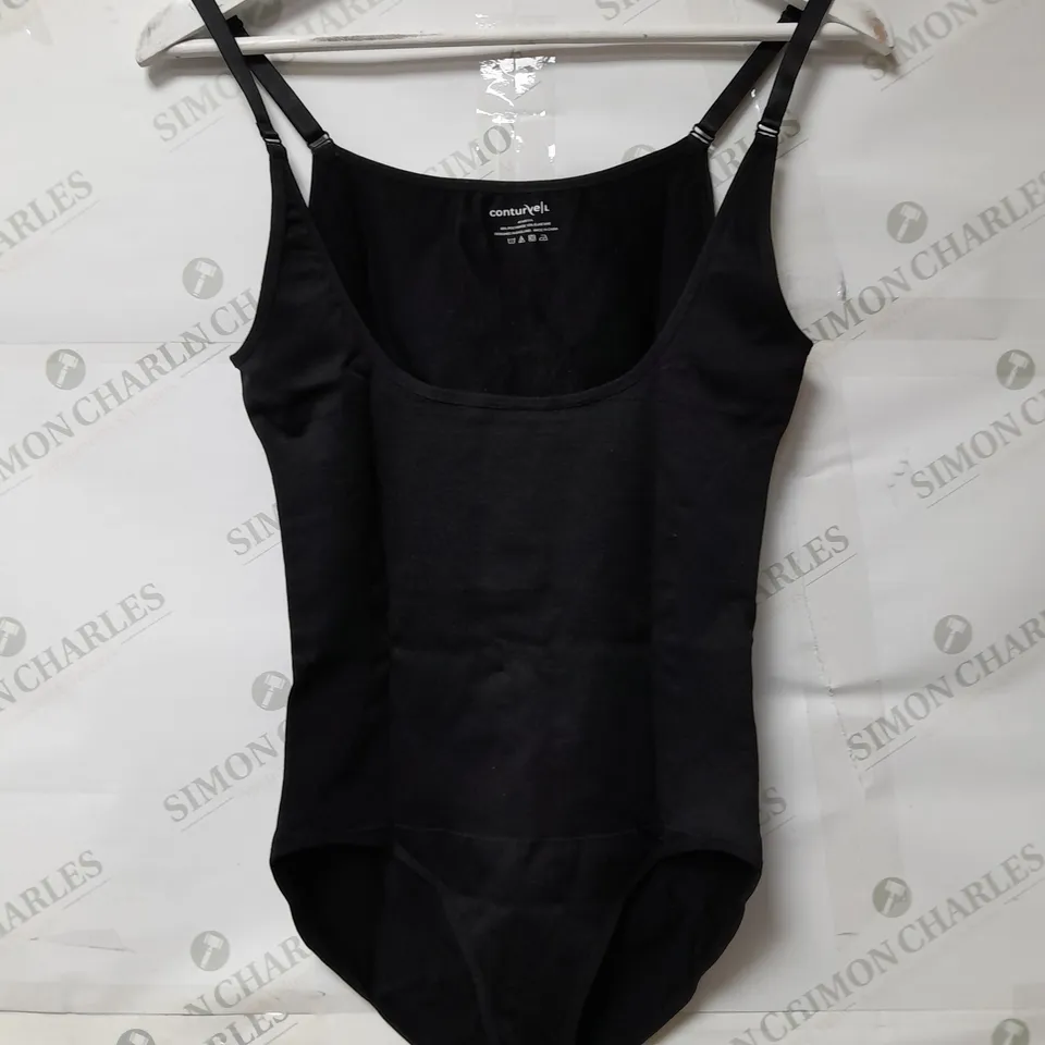 CONTURVE LADIES BODYSUIT SHAPER PANTY BLACK SIZE L