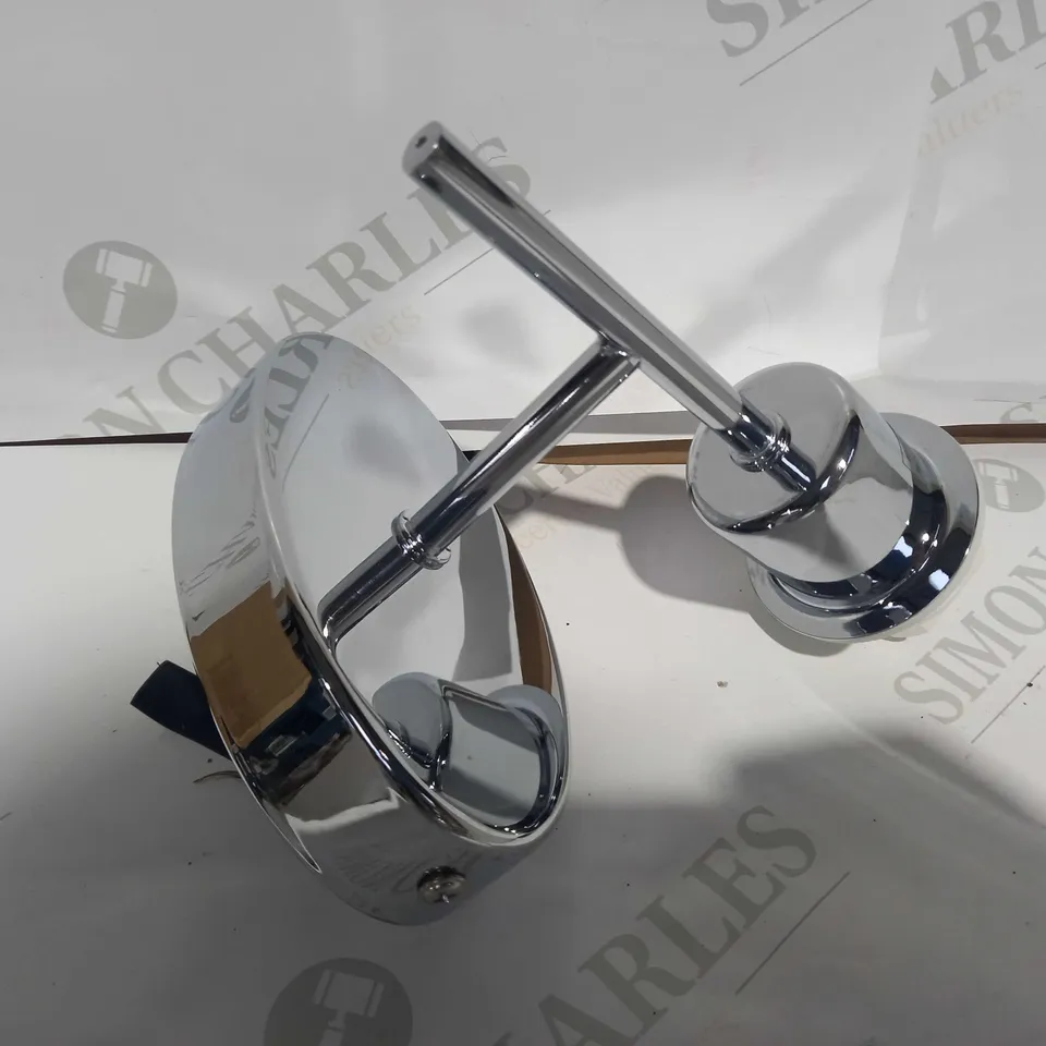 LOT OF APPROXIMATELY 9 ASSORTED DAR LIGHTING GROUP PADOVA POLISHED CHROME LE WALL LIGHTS (BRACKET ONLY)