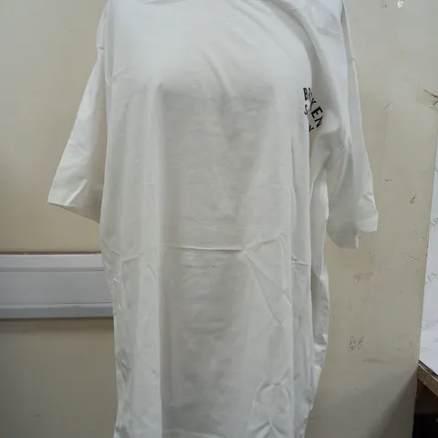 BROKEN SOCIETY PLEASED TO MEET YOU T-SHIRT IN WHITE - 3XL
