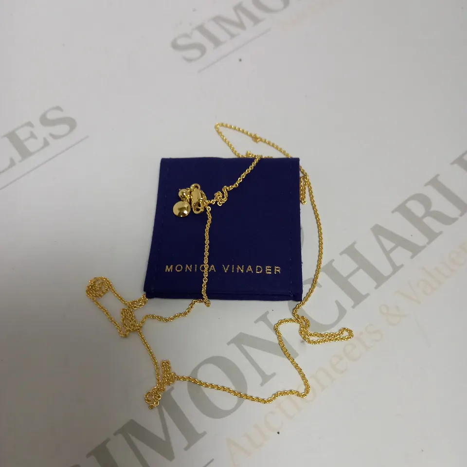 MONICA VINADER GOLD EFFECT ROPE CHAIN NECKLACE 