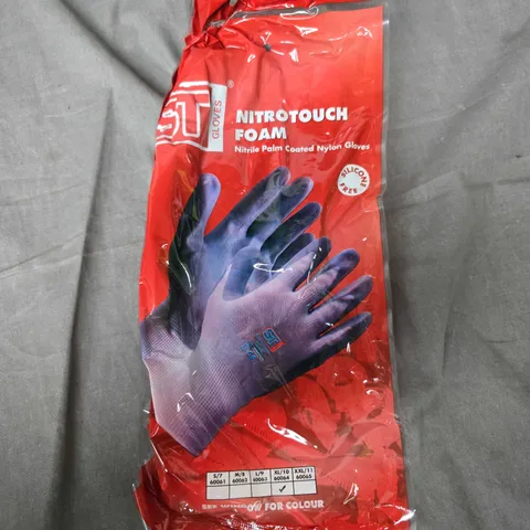 10 X ST NITROTOUCH FOAM PROTECTIVE GLOVES - XL