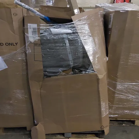 PALLET TO CONTAIN ASSORTED HOUSEHOLD ITEMS AND CONSUMER PRODUCTS. INCLUDING 2-STEP ANTI-SLIP LADDERS, BOXED FURNITURE ETC
