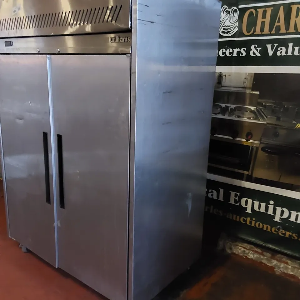 WILLIAMS COMMERCIAL STAINLESS STEEL DOUBLE DOOR REFRIGERATOR 