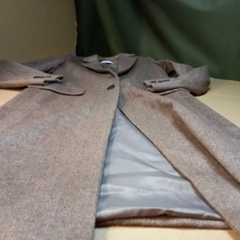 DESIGNER BROWN MARL WOOLEN STYLE OVERCOAT