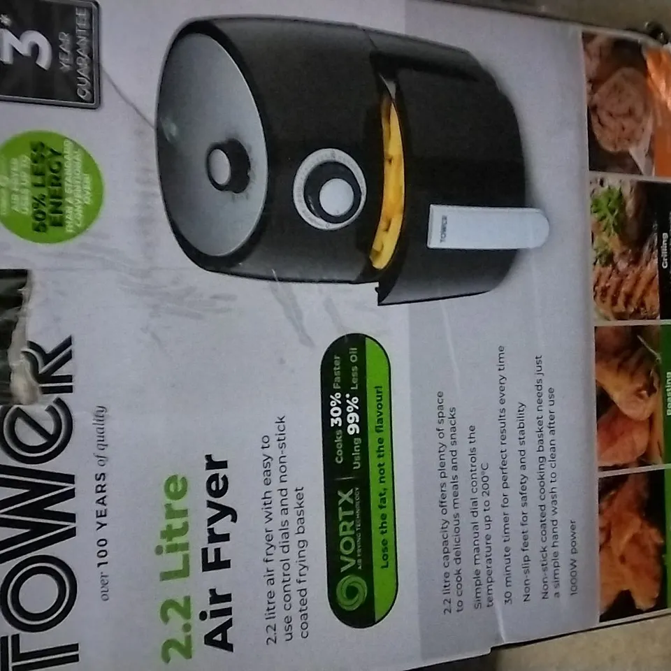 BOXED TOWER AIR FRYER OVEN WITH RAPID AIR CIRCULATION 