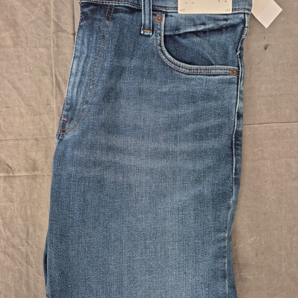 HOLLISTER SLIM STRAIGHT STRETCH JEANS IN BLUE SIZE 32/32
