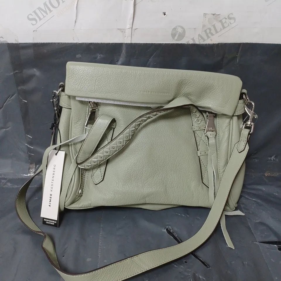 aimee KESTENBERG leather handbag sage green