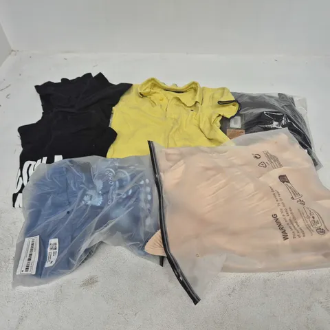 APPROXIMATELY 45 ASSORTED CLOTHING ITEMS IN VARIOUS SIZES, STYLES & COLOURS - COLLECTION ONLY