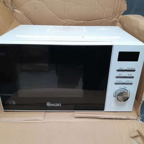 BOXED SWAN 20L 700W DIGITAL MICROWAVE - WHITE - COLLECTION ONLY