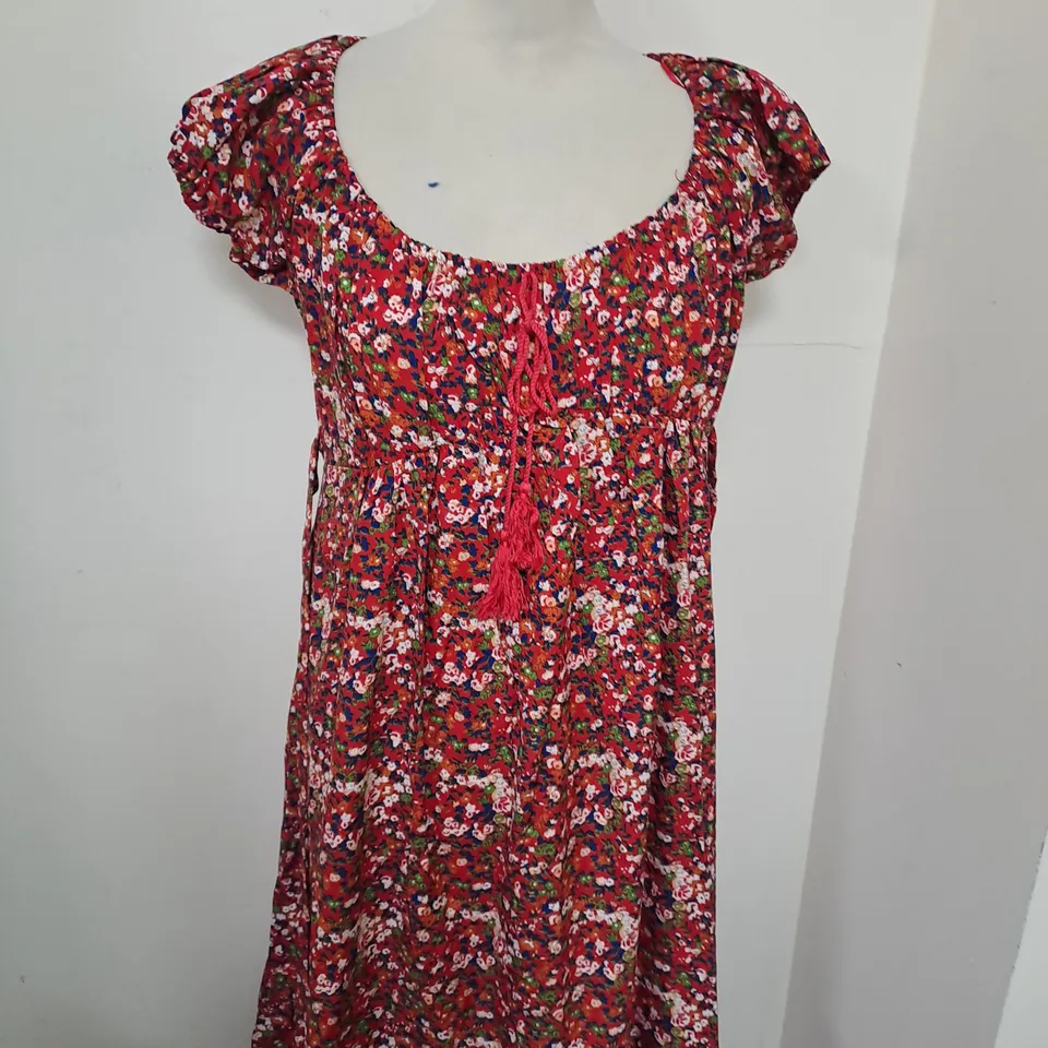 QED LONDON SLEEVELESS SCOOP NECK MIDI DRESS SIZE 8