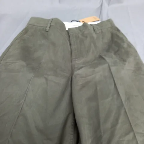 HUSH CAMILLE FLAT FRONT COTTON TROUSERS - SIZE 10