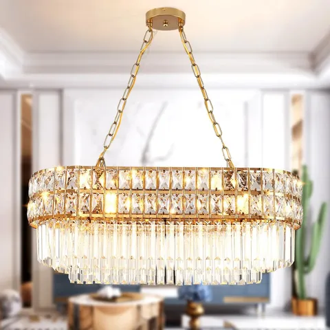 BOXED ANTANIYAH 8-LIGHT CRYSTAL CHANDELIER