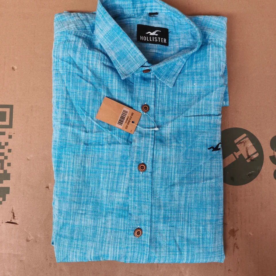 hollister long sleeve shirt in blue size 3xl