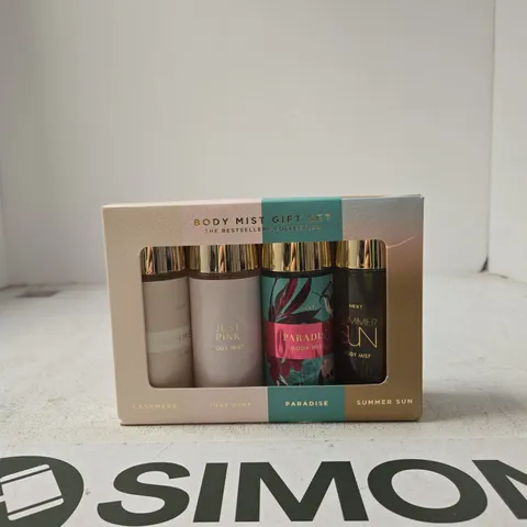NEXT BODY MIST GIFT SET – 4 X 145ML (CASHMERE, JUST PINK, PARADISE, SUMMER SUN)