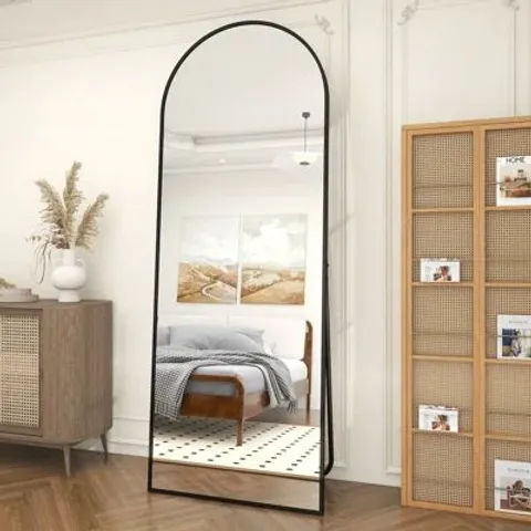 BOXED ALUMINIUM ARCH MIRROR