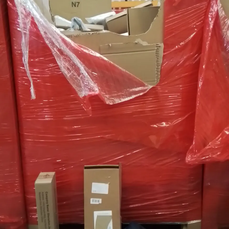 PALLET OF ASSORTED HOUSEHOLD GOODS AND PRODUCTS TO INCLUDE;TOWEL RAIL,LED MIRROR LIGHT,BAG