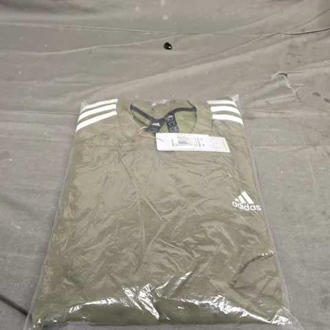 BAGGED ADIDA LOGO SWEATSHIRT - KHAKI - SIZE M