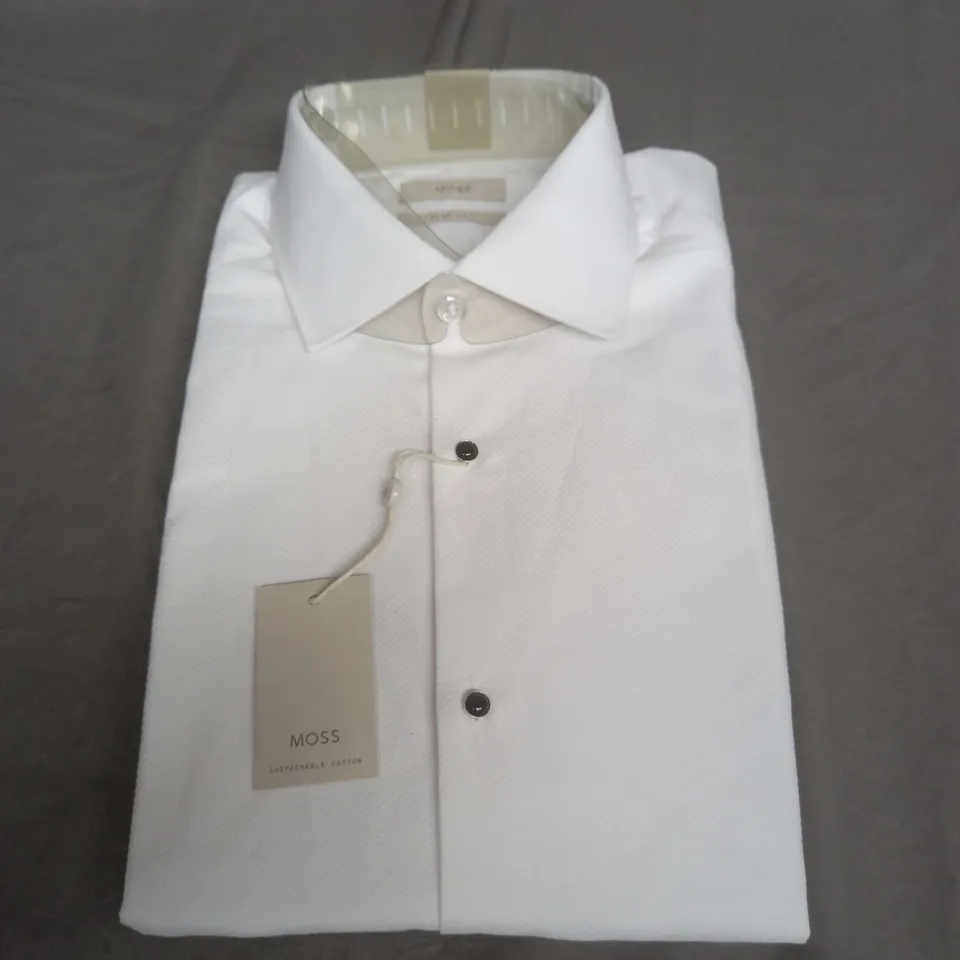 MOSS SLIM FIT WHITE SHIRTS - 14.5