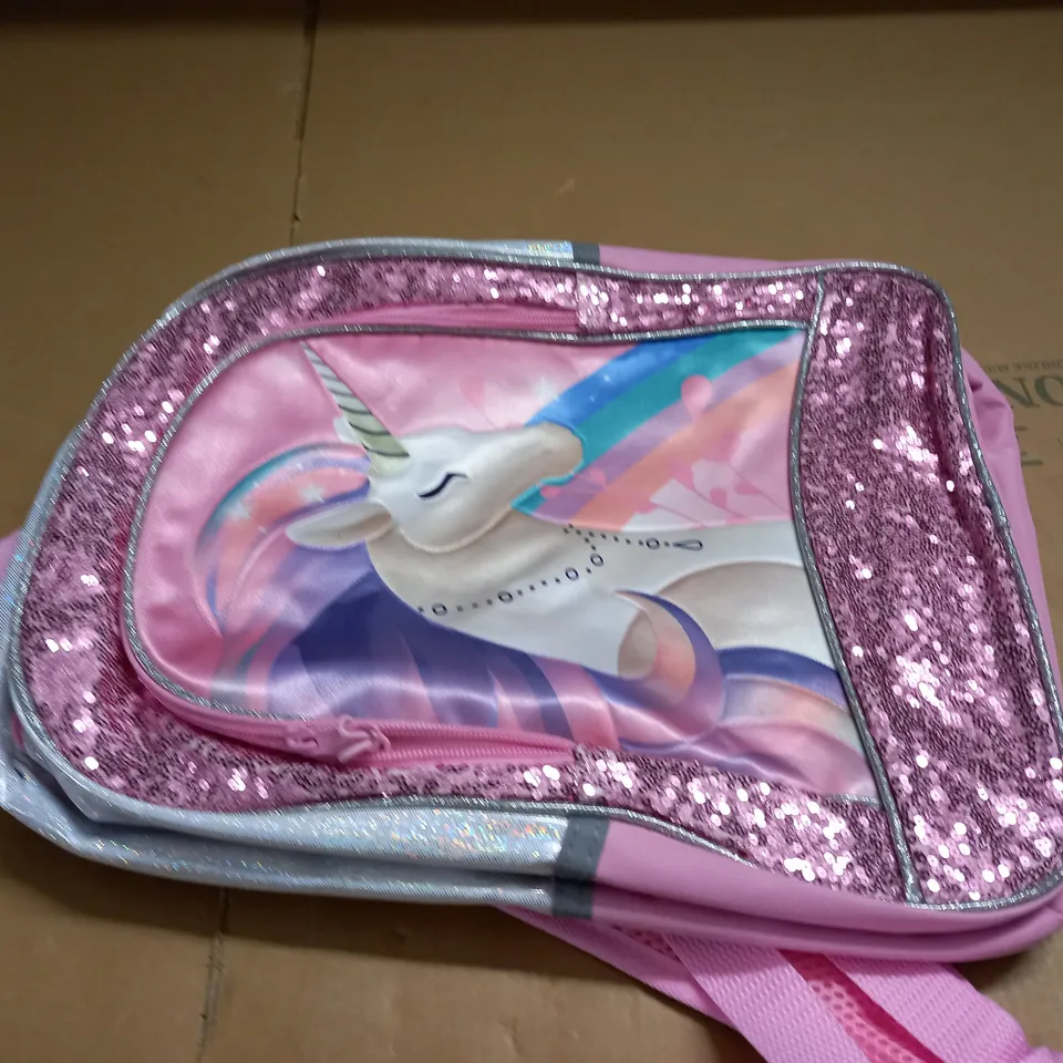 UNICORN PINK SEQUINED BACKPACK