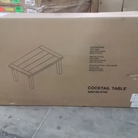 BOXED COCKTAIL TABLE -BLACK-