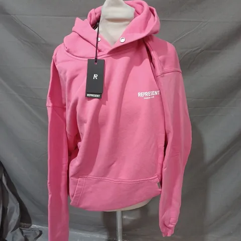 REPRESENT OWNERS CLUB HOODIE IN PINK - MEDIUM