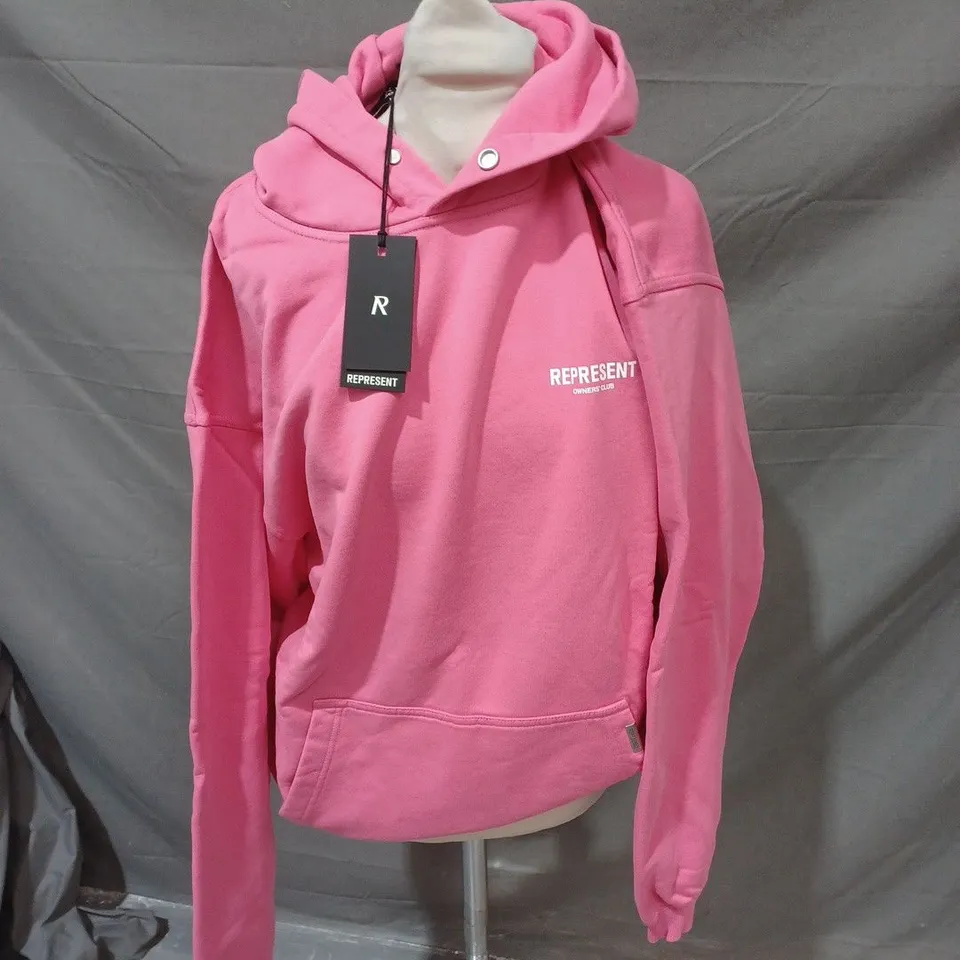 REPRESENT OWNERS CLUB HOODIE IN PINK - MEDIUM