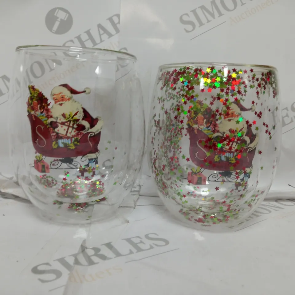 MR CHRISTMAS SET OF 2 FESTIVE GLASSES