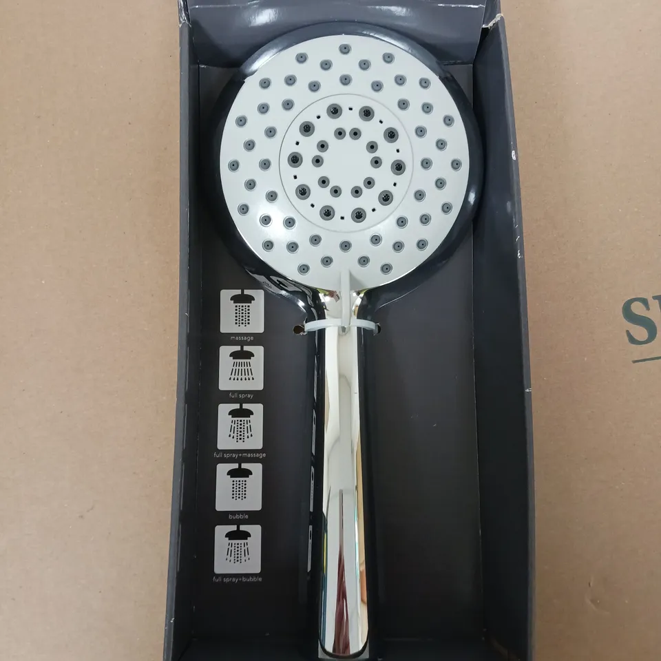 CHROME EFFECT 5 FUNCTION SHOWER HEAD 