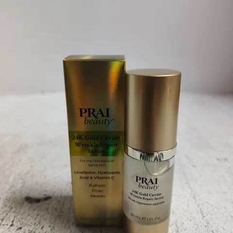BOXED PRAI BEAUTY 24K GOLD CAVIAR WRINKLE REPAIR SERUM – 30ML