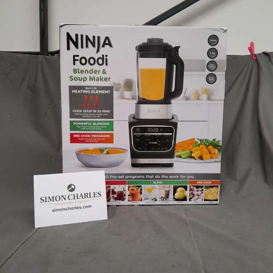 BOXED NINJA FOODI BLENDER AND SOUP MAKER